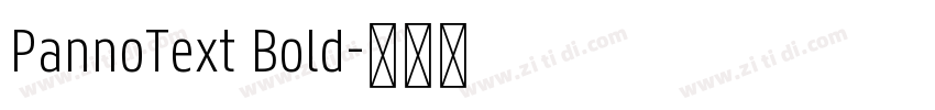 PannoText Bold字体转换